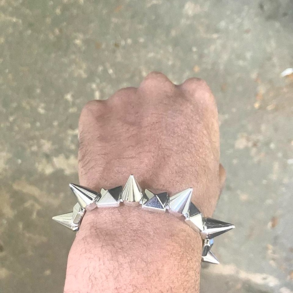 Rivet Spike Bead Spike Punk Bracelet Style